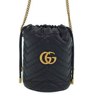 Gucci GG Marmont Bucket Bag Chain Shoulder